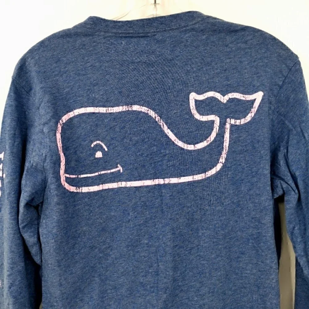Vineyard Vines Women's XS Cotton Pink Whale Top - Picture 4 of 11